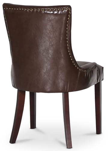 Marie Stol i brun vintage PU - Brun vintage - Products - Möbler - Fåtölj & stolar - Matstol & köksstol