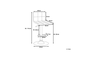 Marion Barstol 45 cm - Svart - Products - Möbler - Fåtölj & stolar - Barstol & barpall