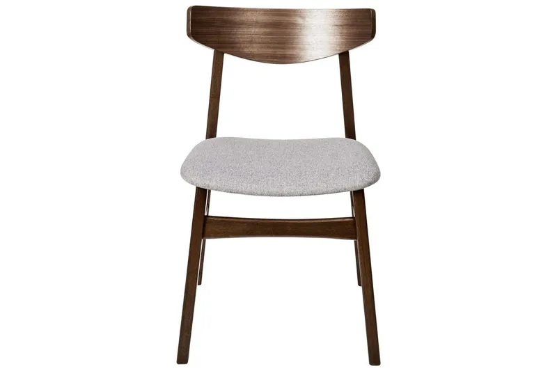 Matsalsstol Smiley set om 2 Mörkt Trä-Grått - Mörkt Trä-Grått - Products - Möbler - Fåtölj & stolar - Matstol & köksstol