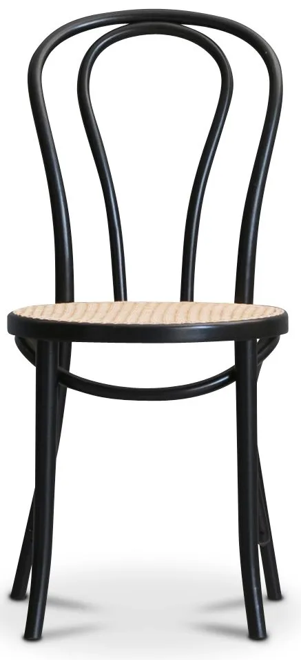 Matstol No 18 med Rottingsits - Beige, svart - Products - Möbler - Fåtölj & stolar - Matstol & köksstol