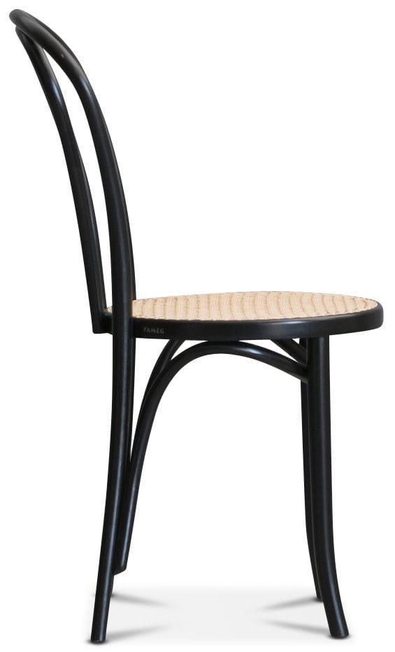 Matstol No 18 med Rottingsits - Beige, svart - Products - Möbler - Fåtölj & stolar - Matstol & köksstol
