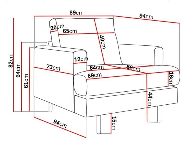 Menard Compact Fåtölj - Ljusgrå - Products - Möbler - Fåtölj & stolar - Fåtölj