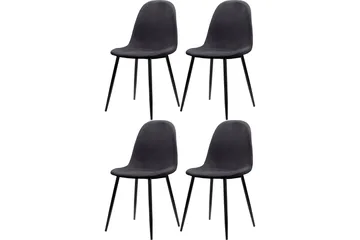 Oktoos Matstol - Antracit/Svart - Products - Möbler - Fåtölj & stolar - Matstol & köksstol