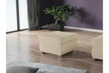 Cerys Fotpall 60 cm - Ljusbrun - Products - M öbler - Fåtölj & stolar - Pall & puff - Fotpallar