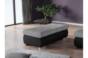 Cerys Fotpall 60 cm - Svart/Grå - Products - Möbler - Fåtölj & stolar - Pall & puff - Fotpallar