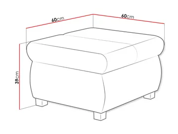 Cillo Fotpall 60 cm - Products - Möbler - Fåtölj & stolar - Pall & puff - Sittpuff
