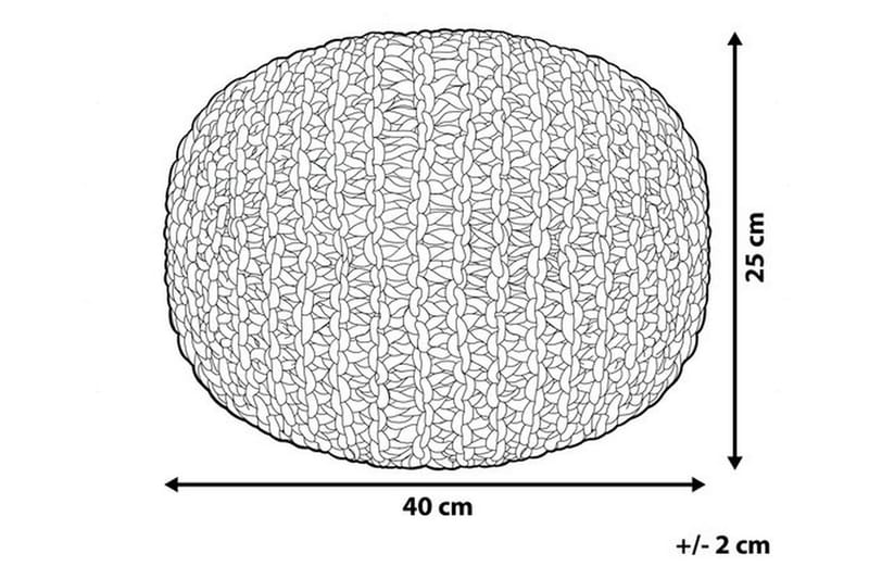Conrad Sittpuff 40 cm - Grå - Products - Möbler - Fåtölj & stolar - Pall & puff - Sittpuff