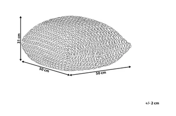Conrad Sittpuff 50 cm - Gul - Products - Möbler - Fåtölj & stolar - Pall & puff - Sittpuff