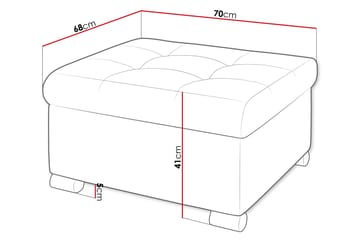 Dynir Fotpall 68 cm - Grön - Products - Möbler - Fåtölj & stolar - Pall & puff - Fotpallar