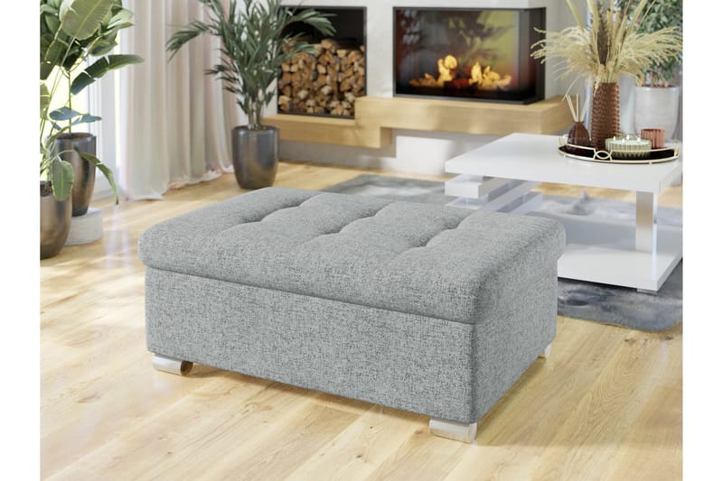 Dynir Fotpall 70 cm - Grå - Products - Möbler - Fåtölj & stolar - Pall & puff - Fotpallar