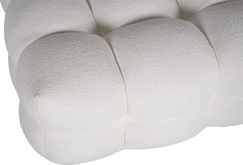 Fotpall Bill Bullig i Bouclé - Beige - Products - Möbler - Fåtölj & stolar - Pall & puff - Fotpallar