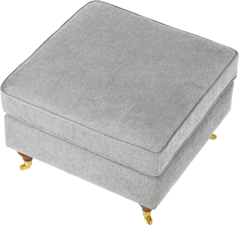 Fotpall Howard Watford Deluxe 69x69 cm - Grå - Products - Möbler - Fåtölj & stolar - Pall & puff - Fotpallar