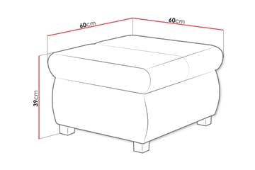 Gamal Fotpall 60 cm - Marinblå - Products - Möbler - Fåtölj & stolar - Pall & puff - Fotpallar
