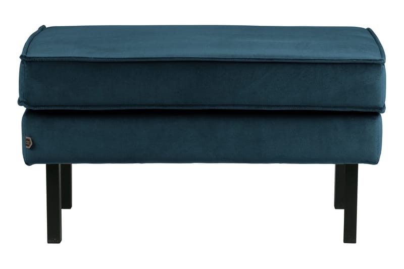 Lissbon Fotpall Sammet - Blå - Products - Möbler - Fåtölj & stolar - Pall & puff - Fotpallar