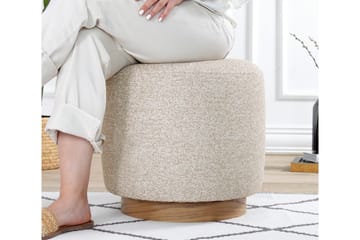 Namra Sittpuff 45 cm - Beige - Products - Möbler - Fåtölj & stolar - Pall & puff - Sittpuff