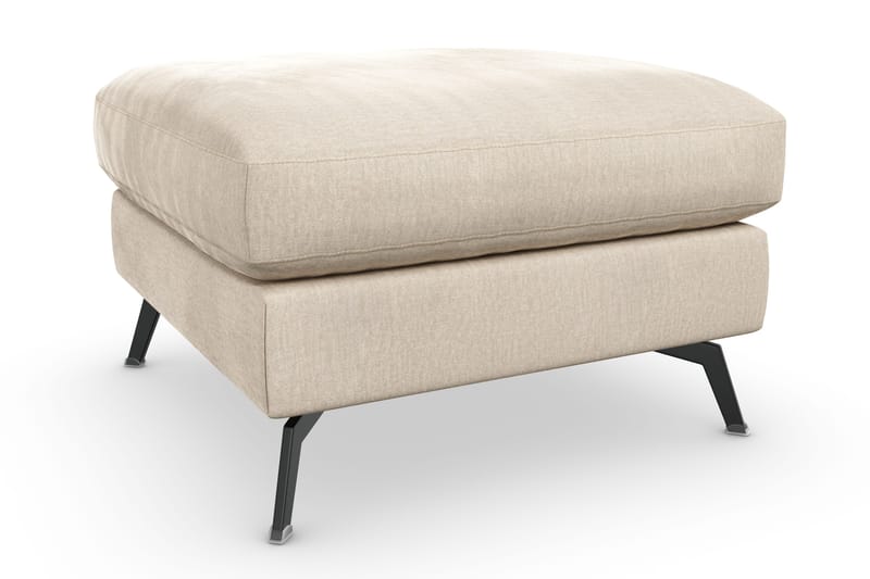 Ocean Lyx Fotpall - Beige/Sammet - Products - Möbler - Fåtölj & stolar - Pall & puff - Fotpallar