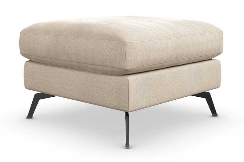 Ocean Lyx Fotpall - Beige/Sammet - Products - Möbler - Fåtölj & stolar - Pall & puff - Fotpallar