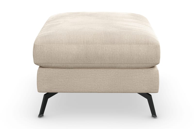 Ocean Lyx Fotpall - Beige/Sammet - Products - Möbler - Fåtölj & stolar - Pall & puff - Fotpallar