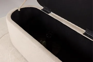 Potenza Fotpall - Offwhite - Products - Möbler - Fåtölj & stolar - Pall & puff - Fotpallar