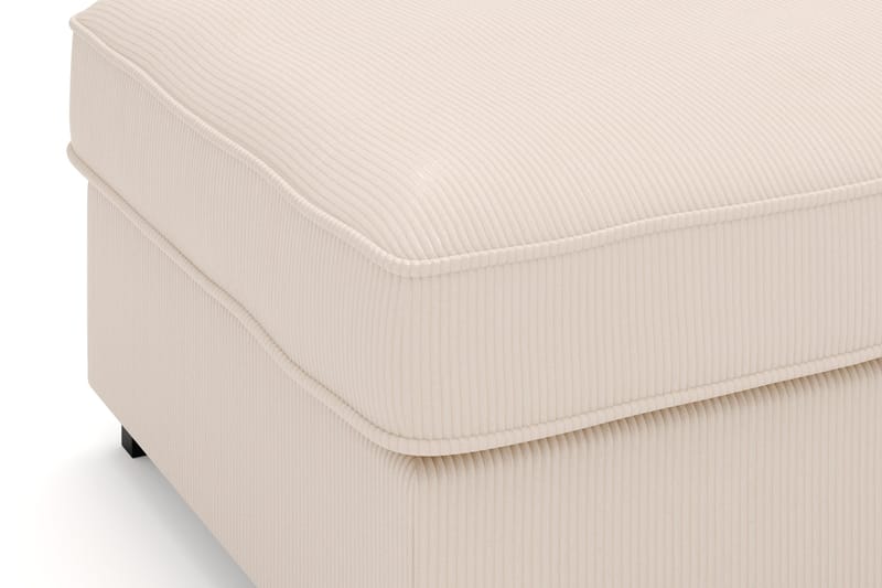 Rossita Fotpall i Manchester - Beige - Products - Möbler - Fåtölj & stolar - Pall & puff - Fotpallar