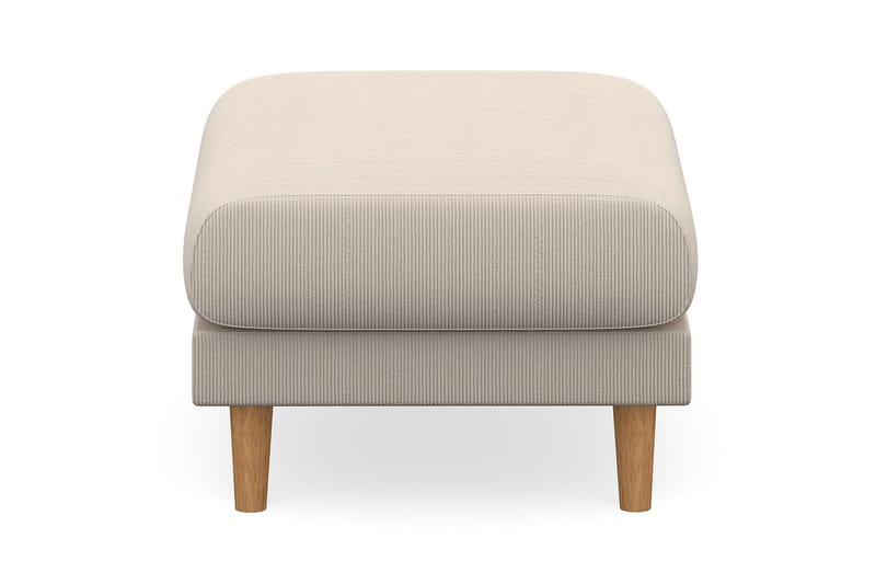 Trend Lyx Fotpall - Beige/Ek - Products - Möbler - Fåtölj & stolar - Pall & puff - Fotpallar