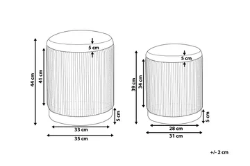 Trumelet Fotpall med Förvaring 2-pack - Blå - Products - Möbler - Fåtölj & stolar - Pall & puff - Fotpallar