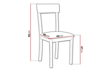 Patrickswell Matstol - Svart - Products - Möbler - Fåtölj & stolar - Matstol & köksstol