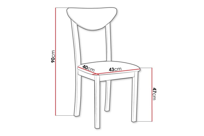Patrickswell Matstol - Svart - Products - Möbler - Fåtölj & stolar - Matstol & köksstol