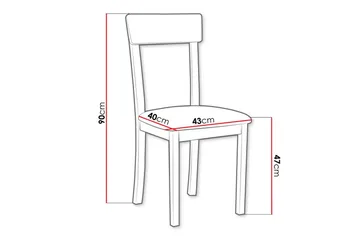 Patrickswell Matstol - Vit - Products - Möbler - Fåtölj & stolar - Matstol & köksstol