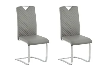 Picknes Matstol 2-pack - Konstläder/Ljusgrå - Products - Möbler - Fåtölj & stolar - Matstol & köksstol