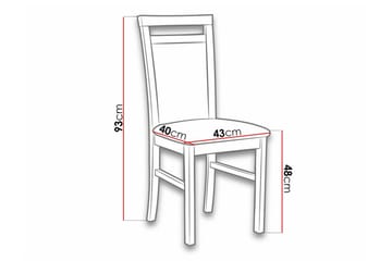 Roma Matstol - Brun - Products - Möbler - Fåtölj & stolar - Matstol & köksstol