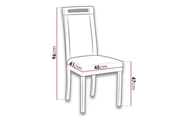 Rowden Matstol - Svart - Products - Möbler - Fåtölj & stolar - Matstol & köksstol