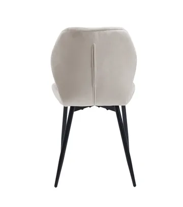 Santos matstol - Beige velvet - Beige - Products - Möbler - Fåtölj & stolar - Matstol & köksstol