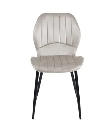 Santos matstol - Beige velvet - Beige - Products - Möbler - Fåtölj & stolar - Matstol & köksstol