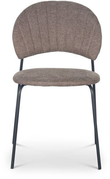 Stol brunt tyg svarta ben - Brun/svart - Products - Möbler - Fåtölj & stolar - Matstol & köksstol