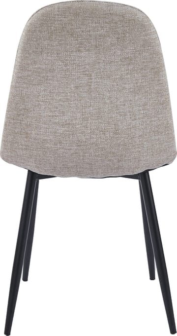 Stol i beige tyg med svarta ben - Carisma - beigegrå - Products - Möbler - Fåtölj & stolar - Matstol & köksstol