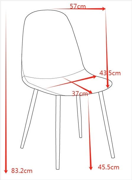 Stol i mörkgrå sammet med svarta ben - Mörkgrå - Products - Möbler - Fåtölj & stolar - Matstol & köksstol