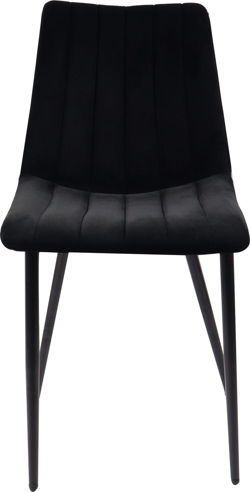 Stol i svart sammet - Kayla - Svart - Products - Möbler - Fåtölj & stolar - Matstol & köksstol