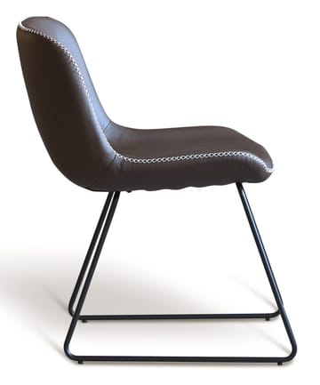 Texas stol i brun PU med ljus kontrastsöm - Brun PU med ljus kontrastsöm - Products - Möbler - Fåtölj & stolar - Matstol & köksstol