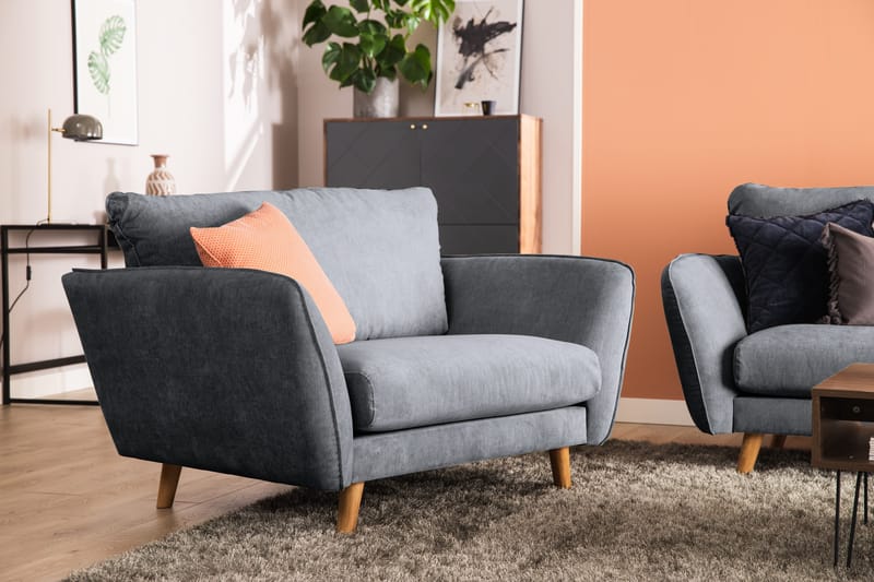 Trend Lyx Fåtölj - Mörkgrå/Svart - Products - Möbler - Fåtölj & stolar - Fåtölj