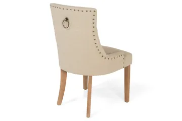 Viktoria Matstol med Nitar - Beige / Vintage - Products - Möbler - Fåtölj & stolar - Matstol & köksstol