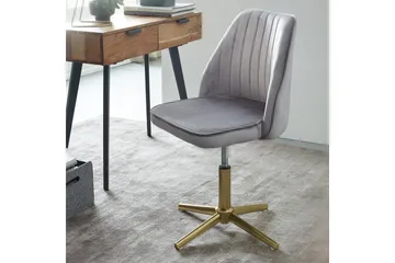 Willowdale Kontorsstol - Grå/Guld - Products - Möbler - Fåtölj & stolar - Kontorsstol & skrivbordsstol