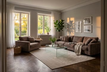 Valencia Extra Djup 5-sits Soffa i Chenille - Mörkbrun - Products - Möbler - Soffa