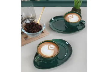 Khalidur Kaffekopp 4-delar - Grön - Products - Servering & matlagning - Muggar & koppar