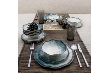 Subatan Tallriksset 24 Delar - Porslin/Flerfärgad - Products - Servering & matlagning - Tallrikar & skålar - Fyrkantiga tallrikar