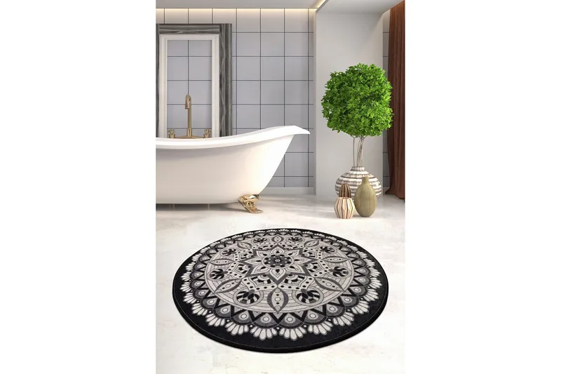 Chilai Home Badmatta 100 Rund - Multi - Products - Textil & mattor - Matta - Badrumsmatta