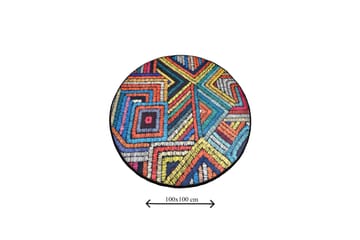 Chilai Home Badmatta 100 Rund - Multi - Products - Textil & mattor - Matta - Badrumsmatta