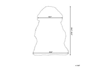 Uluru Fårskinn 55x90 cm - Svart - Products - Textil & mattor - Matta - Fäll & skinnmatta - Fårskinn & lammskinn