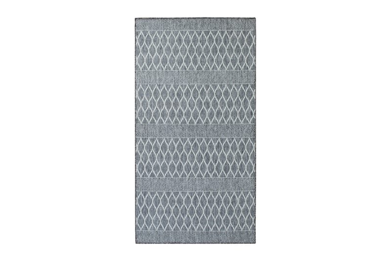Madrid Bell Flatvävd Matta 80x150, Grå/Vit