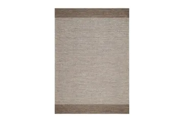 Alva Bomullsmatta 240x340 cm Rektangulär, Mörkbeige